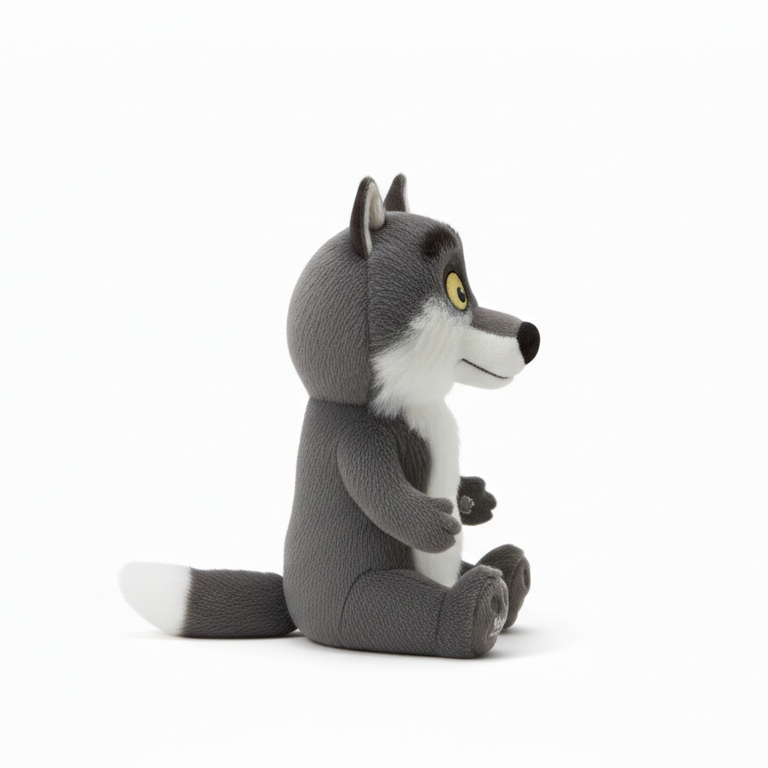 Peluche Loup de Noël -Le Loup mal Aimé