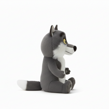 Peluche Loup de Noël -Le Loup mal Aimé